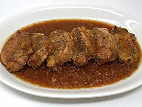 Slow Cooker Boneless Pork Chops and Gravy