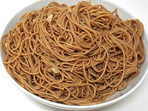 Whole Wheat Spaghetti and Chicken Carbonara