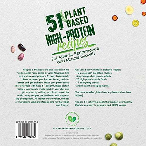 51 Plant-Based High-Protein Recipes: For Athletic Performance and Muscle Growth